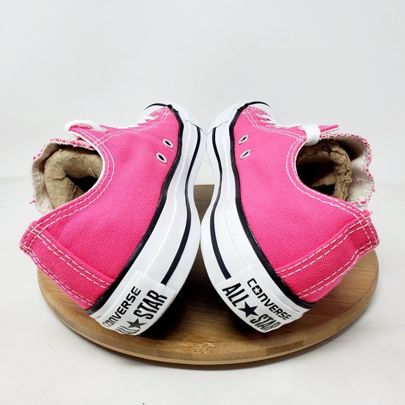 Converse Shoes Womens 7 Pink Chuck Taylor All Star Low Sneakers Lace Up - Picture 9 of 13